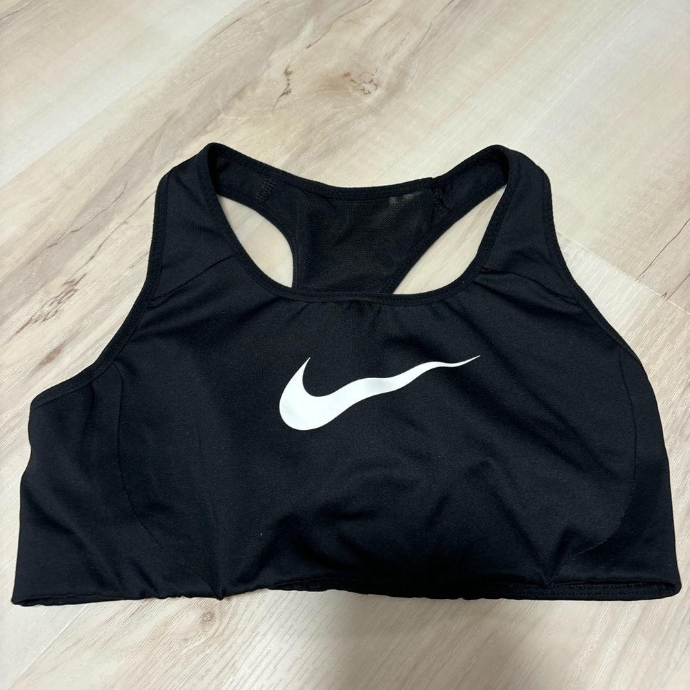 Nike Black and White Racerback Sports Bra